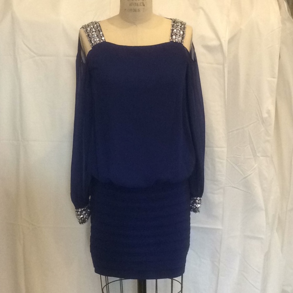 NWT Betsy & Adam Dress with Beaded Accents